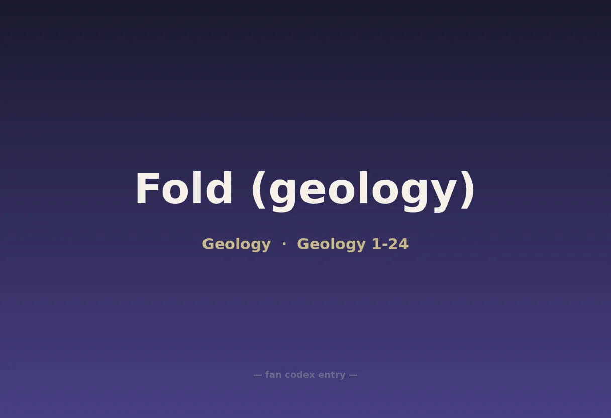 Fold (geology)