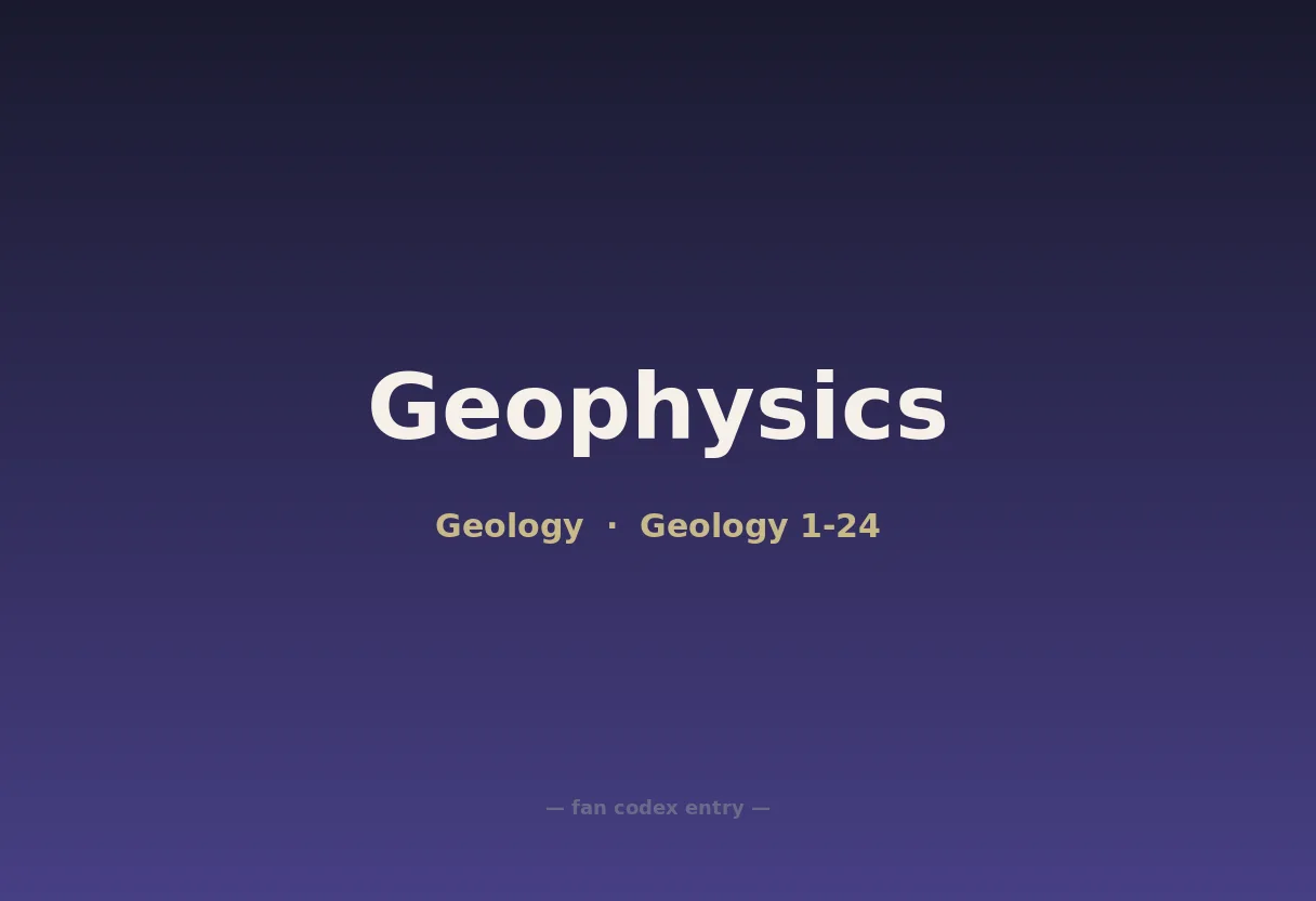 Geophysics